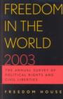 Image for Freedom in the world 2003  : the annual survey of political rights and civil liberties