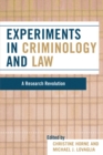 Image for Experiments in Criminology and Law