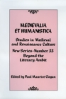 Image for Medievalia et Humanistica, No. 33 : Studies in Medieval and Renaissance Culture