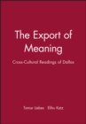 Image for The Export of Meaning