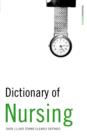 Image for Dictionary of nursing