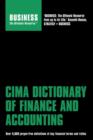 Image for CIMA Dictionary of Finance and Accounting