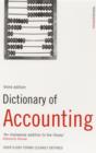 Image for Dictionary of Accounting