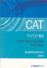 Image for COST ACCOUNTING SYSTEMS B2