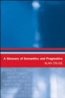 Image for A glossary of semantics and pragmatics