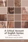 Image for A Critical Account of English Syntax