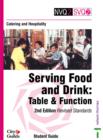 Image for Serving food and drink  : table and functionStudent guide : Student Guide : Revised Standards
