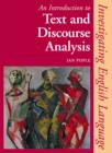 Image for An introduction to text and discourse analysis