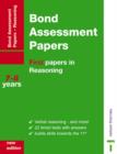 Image for Bond Assessment Papers : First Papers in Reasoning 7-8 Years