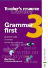 Image for Grammar first: Teacher book 3 : Teacher's Book 3