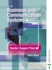 Image for GCSE business and communications systemsTeacher support pack : Teacher Support Pack