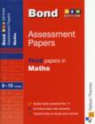 Image for Bond Third Papers in Maths 9-10 Years