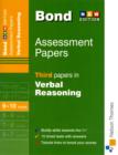 Image for Bond Third Papers in Verbal Reasoning 9-10 Years