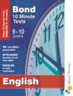 Image for Bond 10 Minute Tests English 9-10 Years