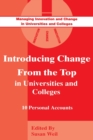 Image for Introducing Change from the Top in Universities and Colleges