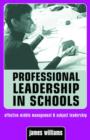 Image for Professional leadership in schools  : effective middle management &amp; subject leadership
