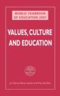 Image for WORLD YEARBOOK OF EDUCATION 2001: VALUES, CULTURE