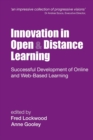 Image for Innovation in open &amp; distance learning  : successful development of online and Web-based learning