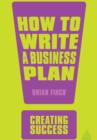 Image for How to write a business plan : v. 35