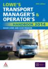 Image for Lowe&#39;s transport manager&#39;s &amp; operator&#39;s handbook 2014