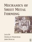 Image for Mechanics of Sheet Metal Forming