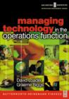 Image for Managing Technology in the Operations Function