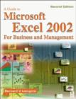 Image for A guide to Microsoft Excel 2002 for business and management