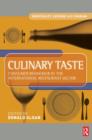Image for Culinary taste  : consumer behaviour in the international restaurant sector