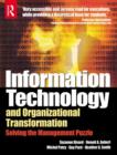 Image for Information technology and organizational transformation  : solving the management puzzle
