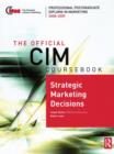 Image for Strategic marketing decisions, 2008-2009