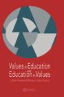 Image for Values in Education and Education in Values