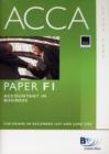 Image for ACCA (New Syllabus) - F1 Accountant in Business