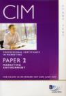 Image for Marketing environment  : for exams in December 2007 and June 2008