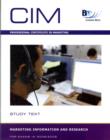 Image for CIM - 3 Marketing Information and Research