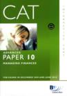 Image for Managing finances  : for exams in December 2009 and June 2010 : Advanced paper 10