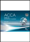 Image for ACCA - F1 Accountant in Business : Passcards : Paper F1