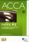 Image for ACCA - P2 Corporate Reporting (INT) : Revision Kit