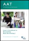 Image for AAT - Basic Accounting I : Study Text