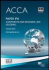 Image for Acca - F4 Corporate and Business Law (Global): Study Text