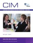 Image for Cim - Analysis and Decision: Study Text