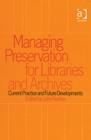 Image for Managing Preservation for Libraries and Archives