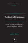 Image for The logic of expression  : quality, quantity and intensity in Spinoza, Hegel and Deleuze