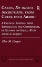 Image for Galen, De diebus decretoriis, from Greek into Arabic