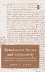 Image for Renaissance Syntax and Subjectivity