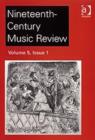 Image for Nineteenth-Century Music Review : v. 5 : Issues 1 and 2