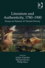 Image for Literature and authenticity, 1780-1900  : essays in honour of Vincent Newey
