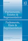 Image for Parliaments, Estates and Representation / Parlements, Etats et Representation