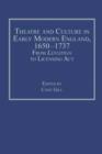 Image for Theatre and culture in early modern England, 1650-1737: from Leviathan to Licensing Act