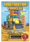Image for Activity Stencil Books - Construction Vehicles