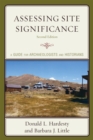 Image for Assessing Site Significance: A Guide for Archaeologists and Historians